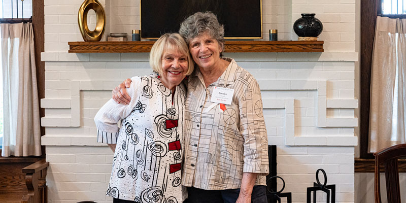 Volunteers in the Pratt House Living Room