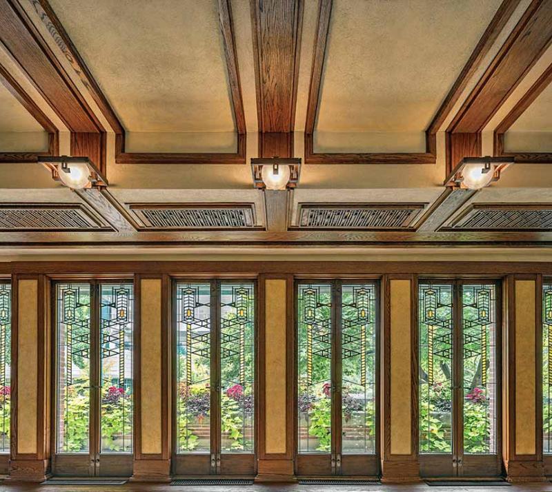 Robie House south balcony doors