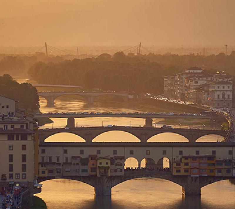 Sunset over Florence, Italy