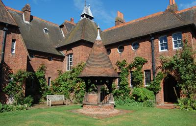 The east façade of William Morris’s Red House, Bexleyheath, London